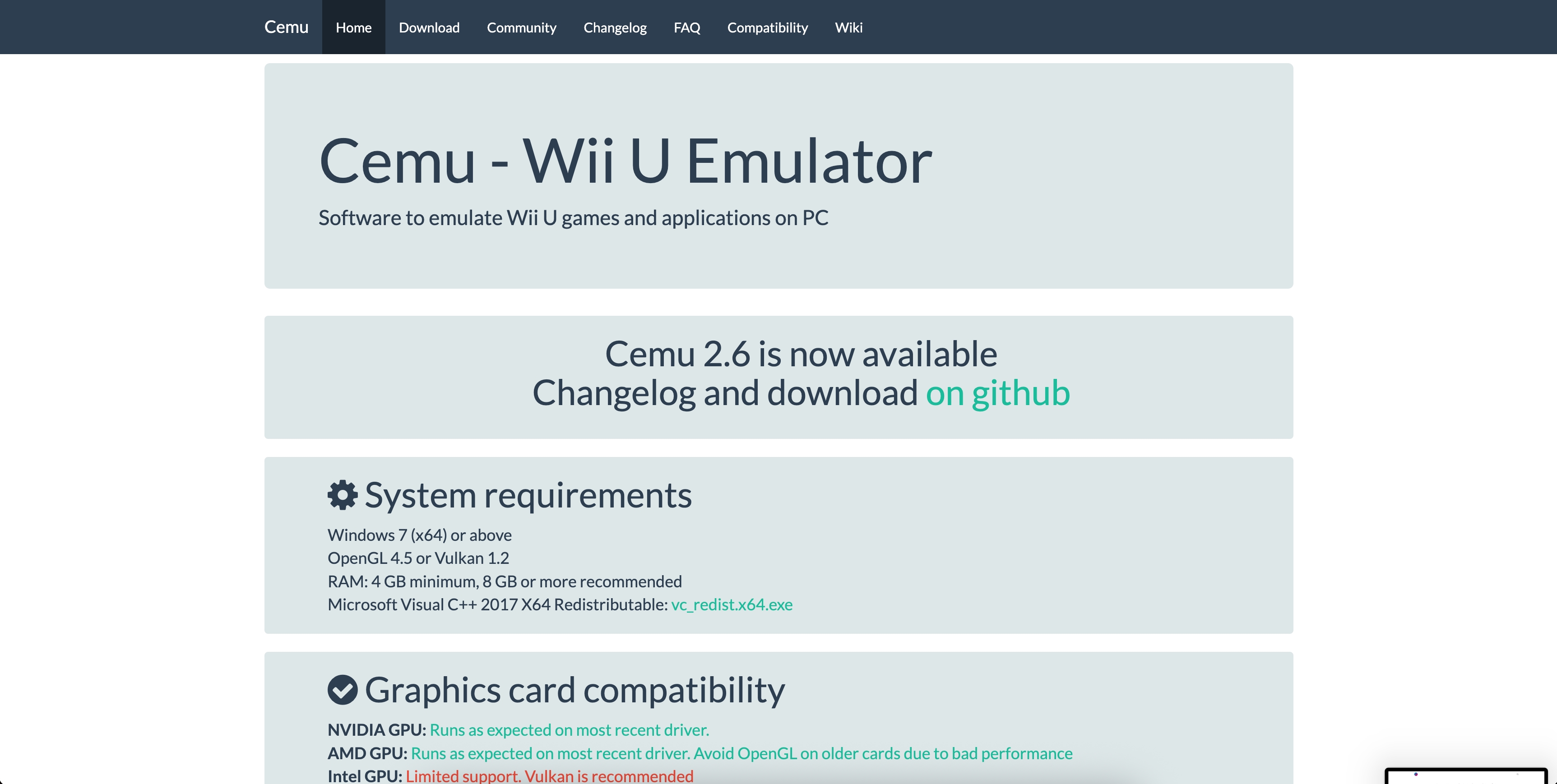 Cemu Emulator interface