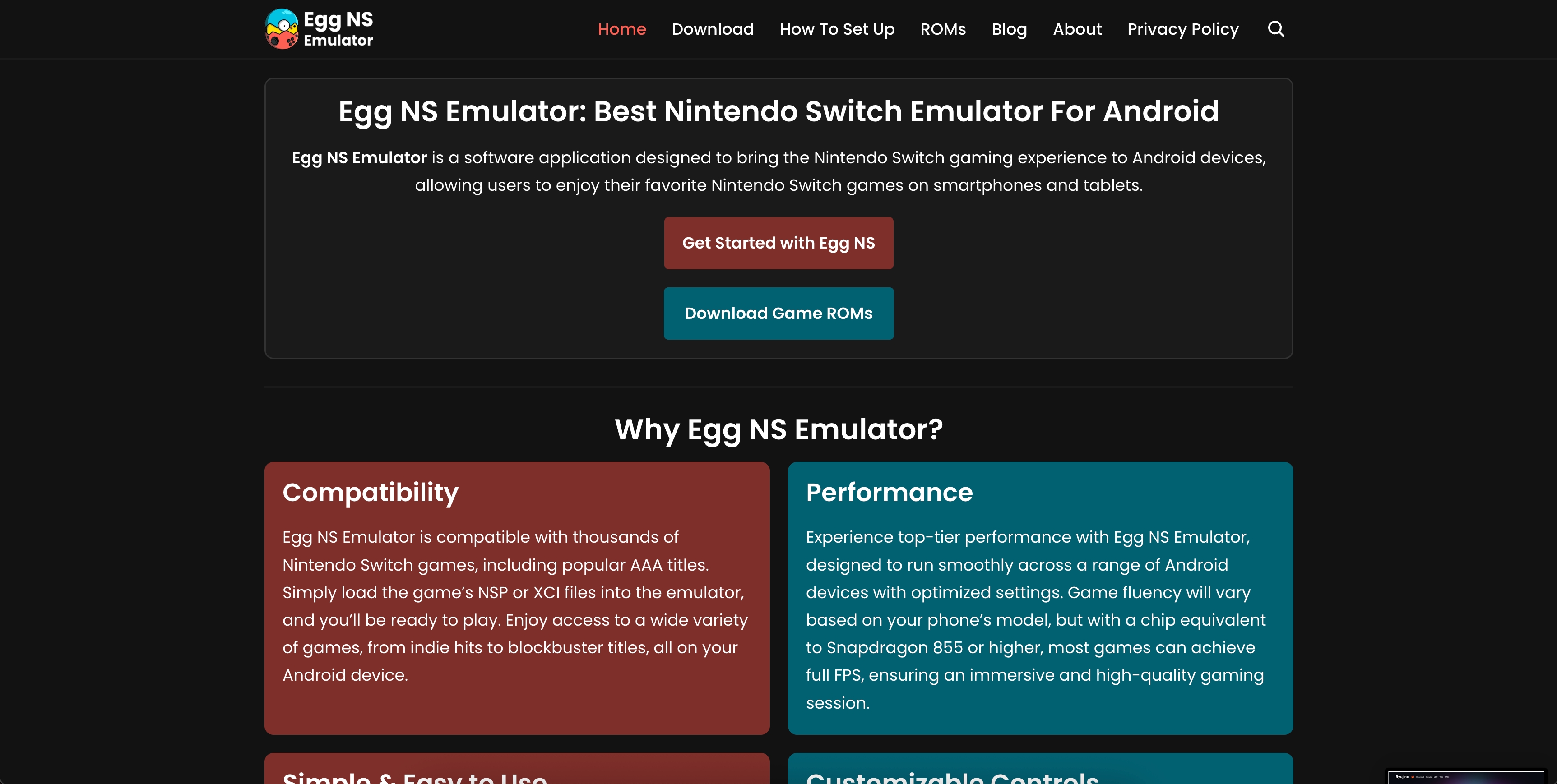 EggNS Emulator on Android